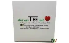Teepackung von oben