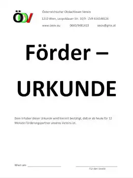 Förder-Urkunde